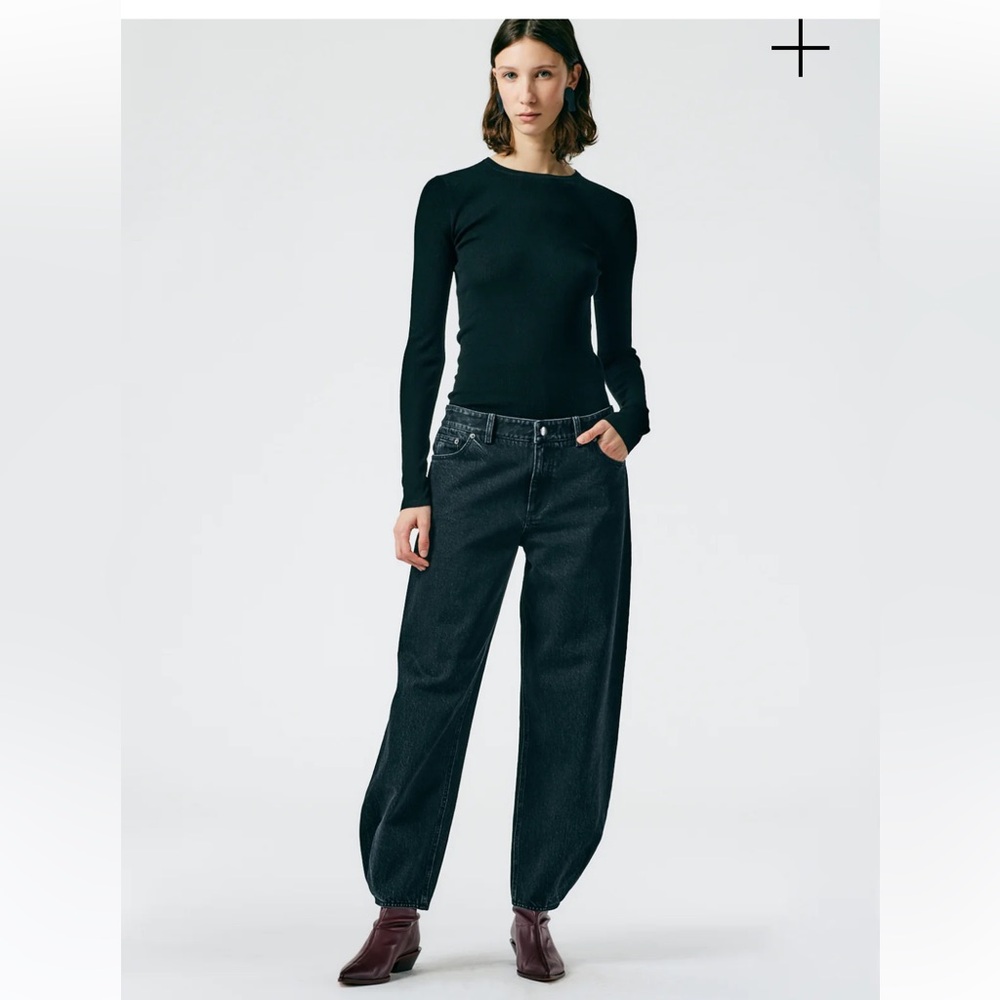 Tibi Black brancusi 26long nwt